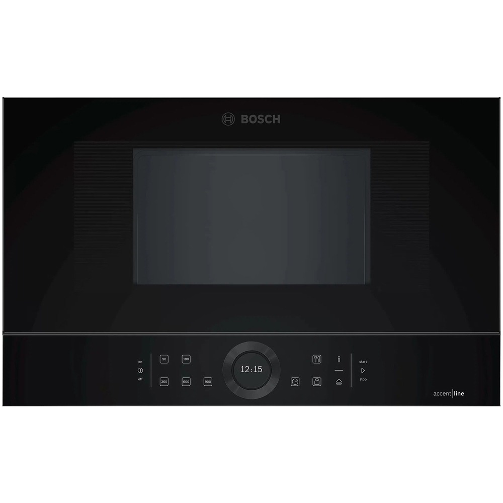 фото Встраиваемая микроволновая печь bosch bfl834gc1 black