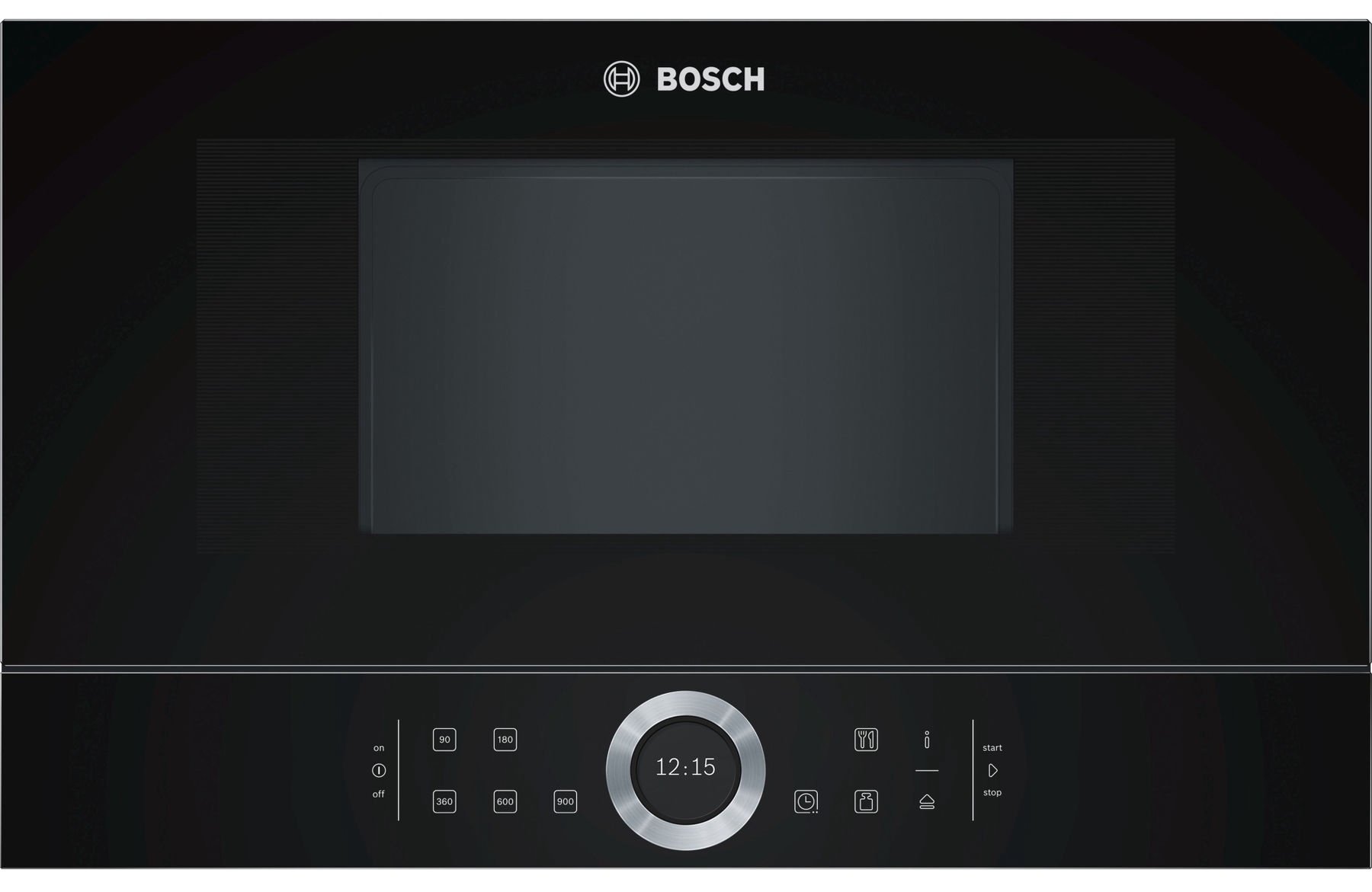 фото Встраиваемая микроволновая печь bosch bfl834gc1 черный