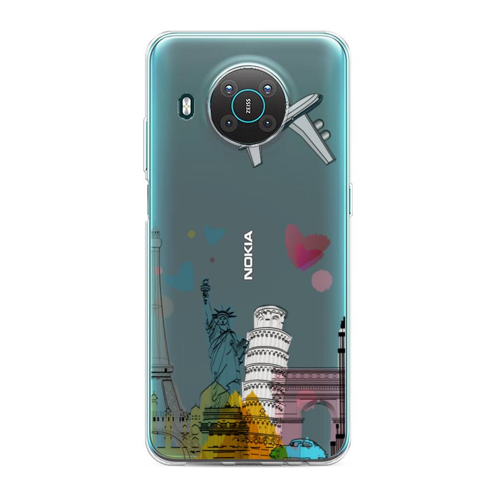 

Чехол Awog на Nokia X10 / Нокиа X10 "Самолет путешествий", Желтый, 124750-10