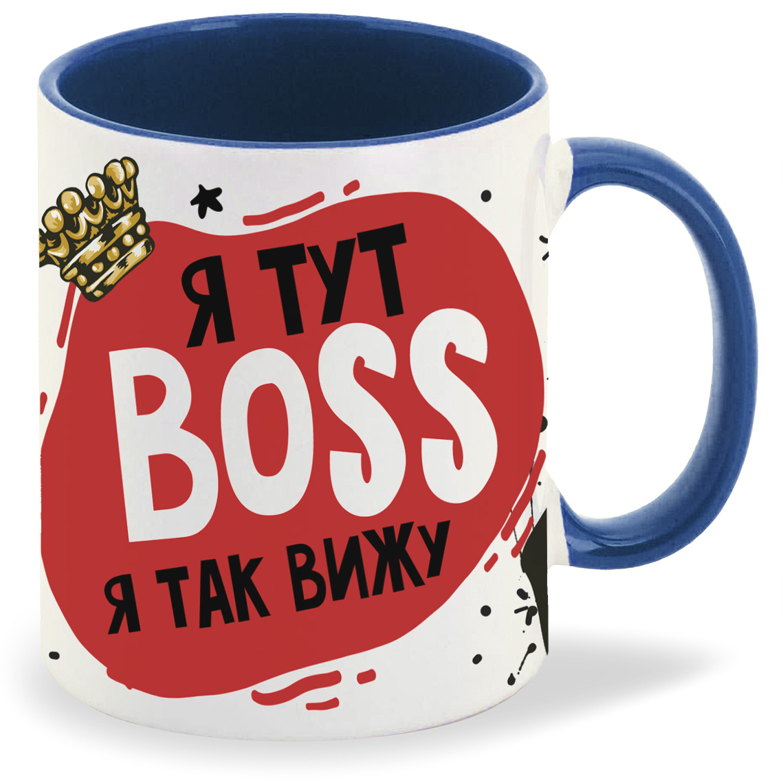 

Кружка CoolPodarok Прикол Я тут босс Я так вижу, Прикол Я тут босс Я так вижу