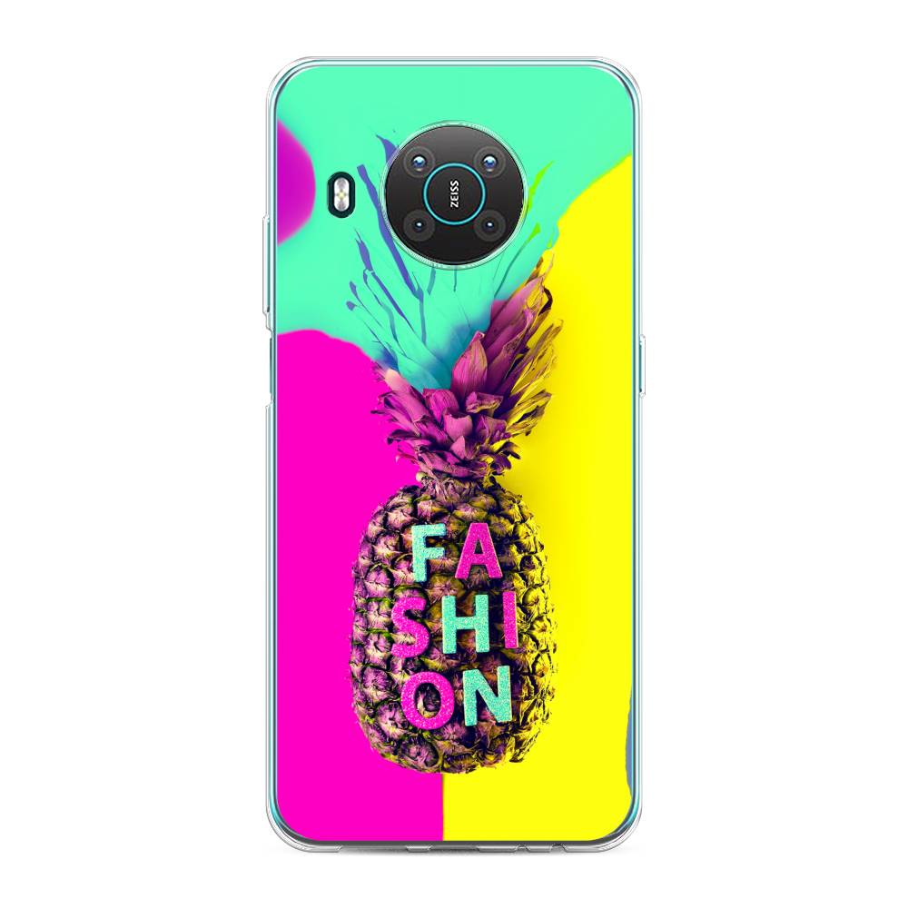 

Чехол Awog на Nokia X10 / Нокиа X10 "Кислотный ананас", Желтый;розовый;голубой, 124750-10