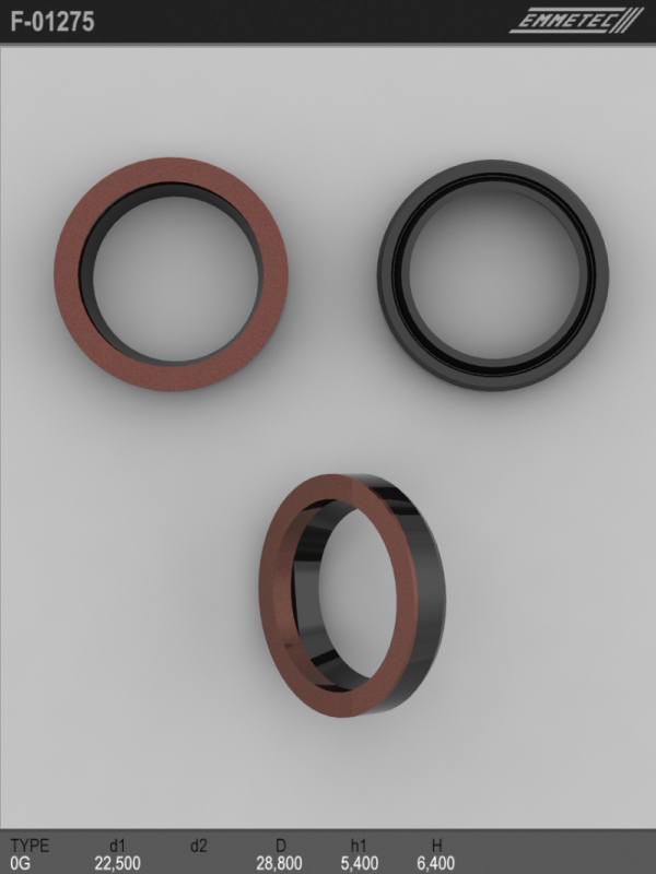 

Сальник рулевой рейки EMMETEC 22.5x28.8x5.4/6.4 (0G) F-01275, F-01275, F01275