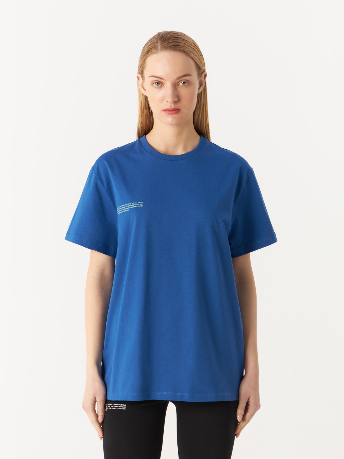 

Футболка женская Pangaia синяя 2XS, Синий, Coral Reef T-Shirt