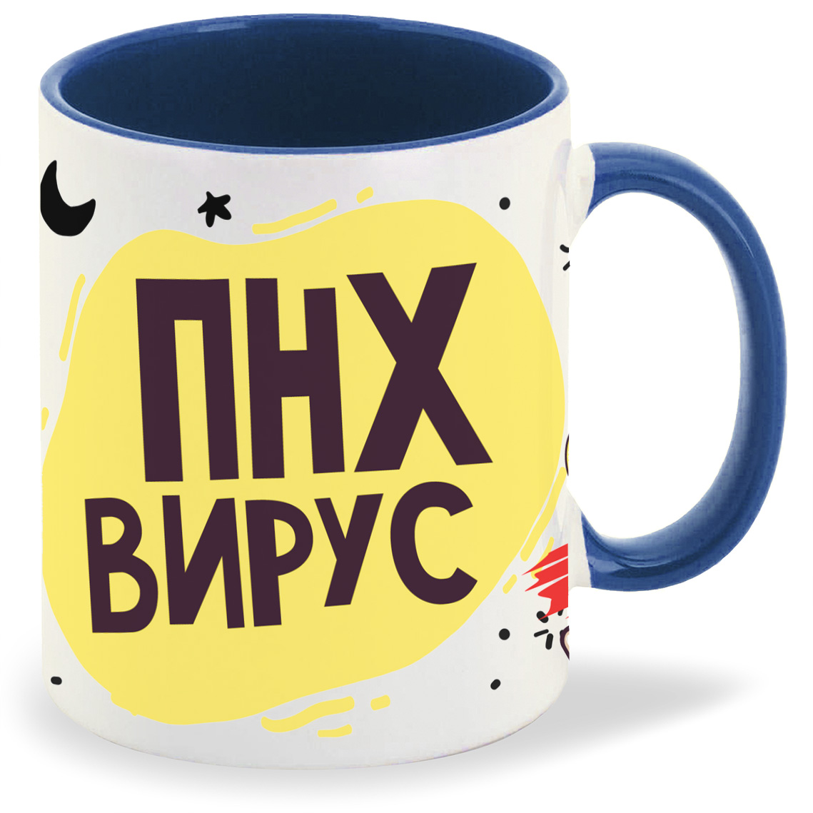 

Кружка CoolPodarok Прикол Короновирус ПНХ вирус, Прикол Короновирус ПНХ вирус