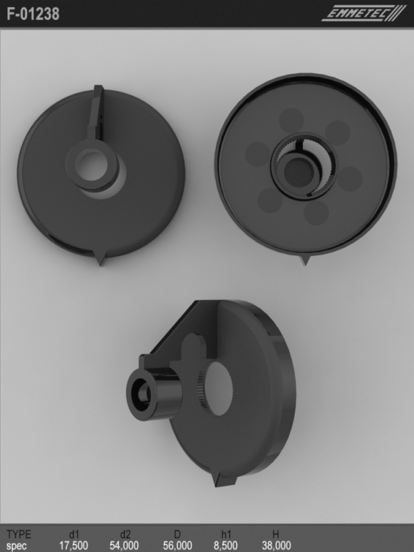 

Сальник рулевой рейки EMMETEC 17.5x54/56x8.5/38 (spec) F-01238, F-01238, F01238
