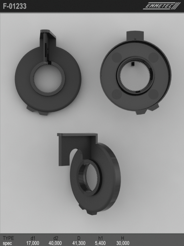 

Сальник рулевой рейки EMMETEC 17x40/41.3x5.4/30 (spec) F-01233, F-01233, F01233