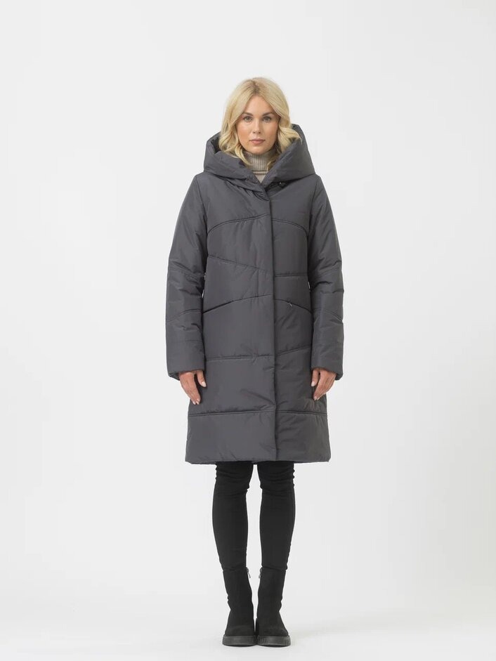 

Пальто женское Maritta 30-3031-10 фиолетовое 46 EU, Фиолетовый, 30-3031-10