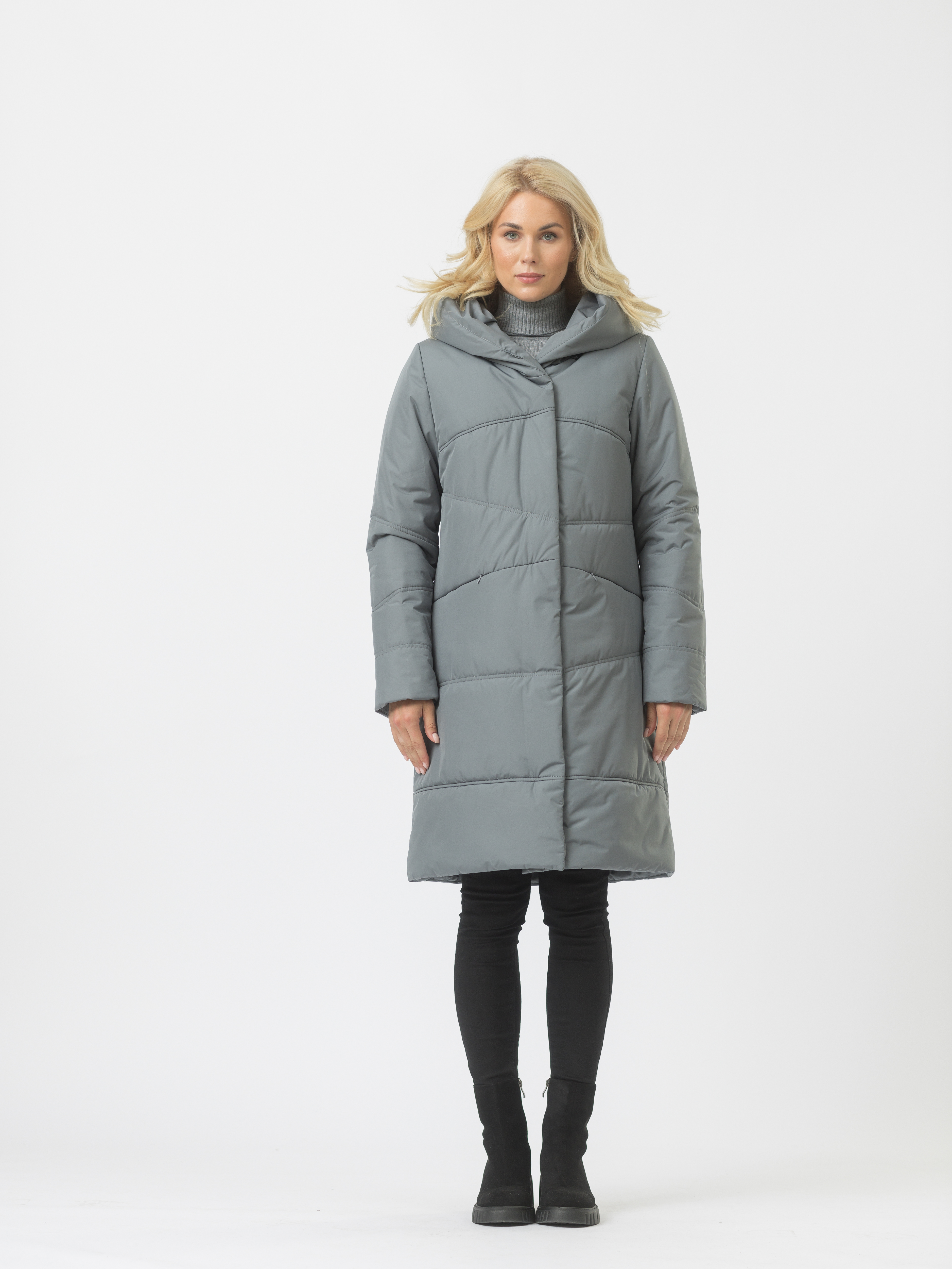 

Пальто женское Maritta 30-3031-10 серое 46 EU, Серый, 30-3031-10