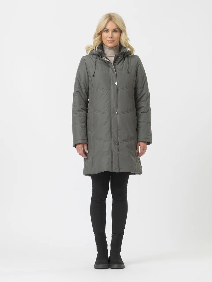 

Пальто женское Maritta 30-3034-10 серое 44 EU, Серый, 30-3034-10