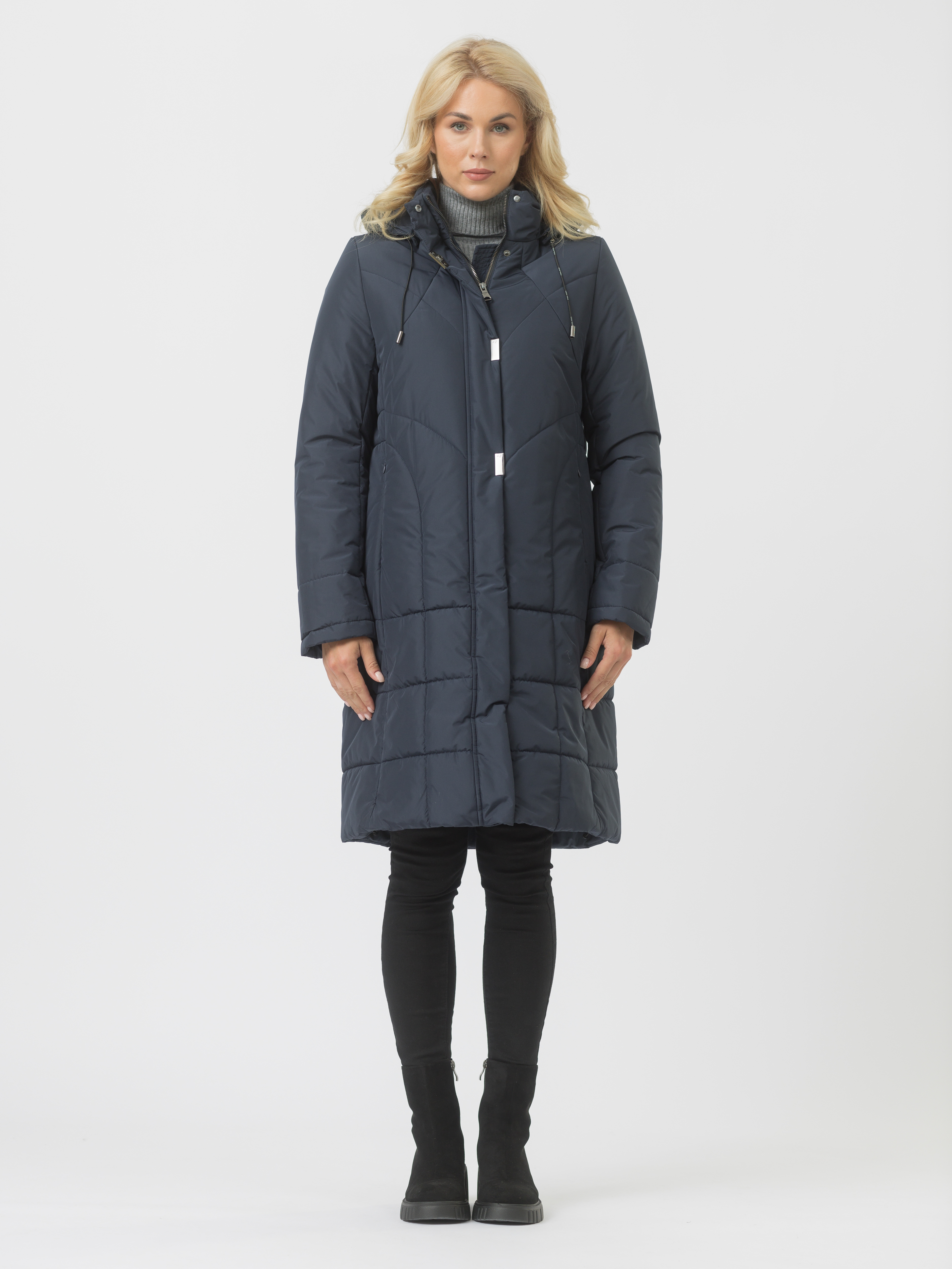 

Пальто женское Maritta 30-3035-10 синее 44 EU, Синий, 30-3035-10
