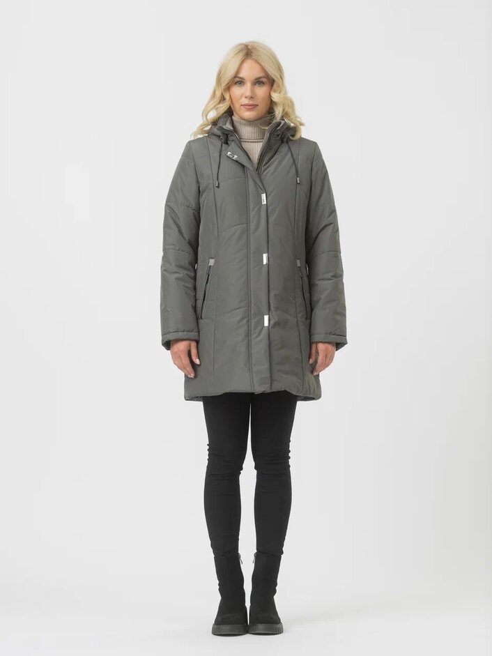 

Пальто женское Maritta 30-3037-10 серое 44 EU, Серый, 30-3037-10