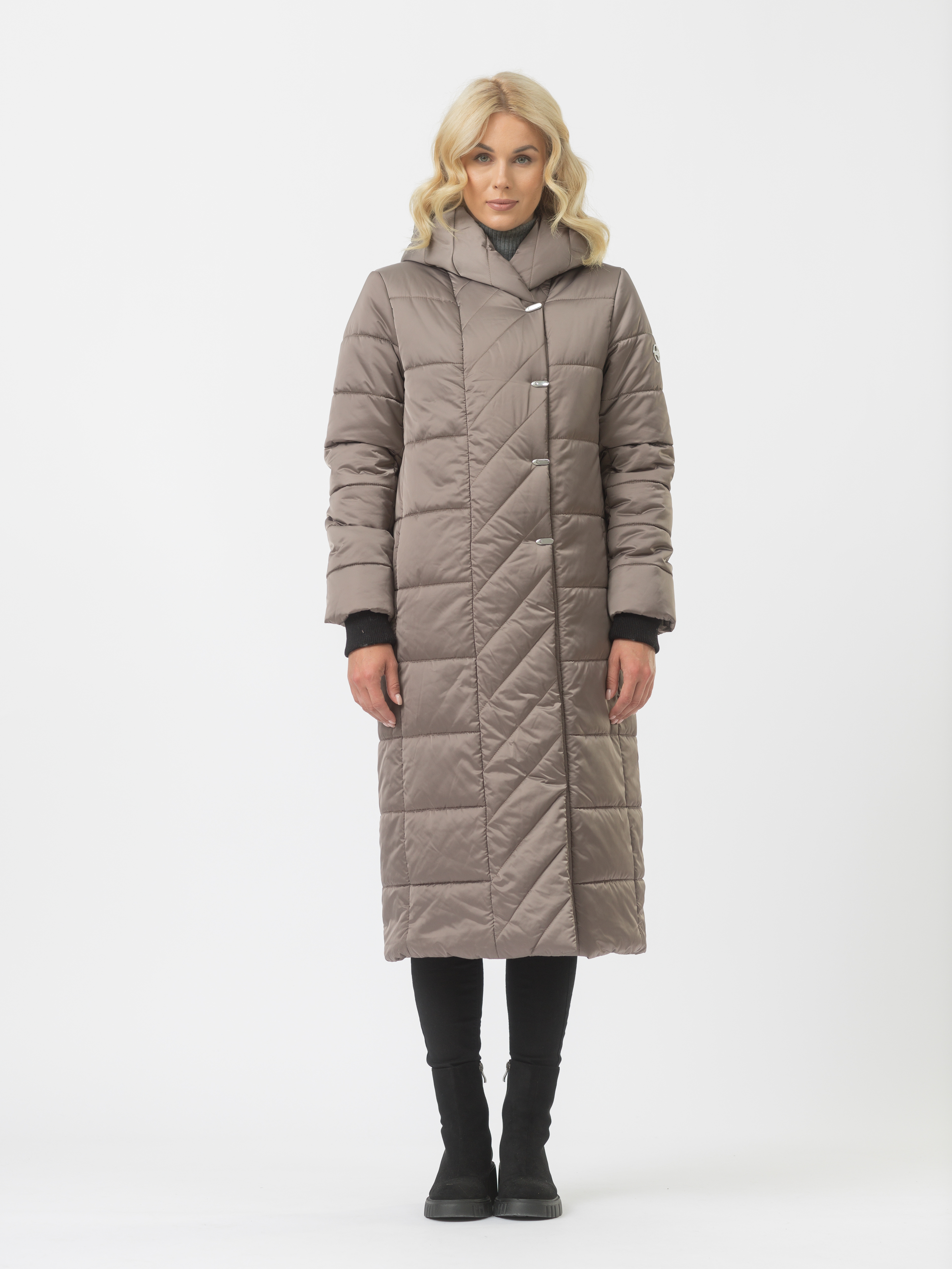 

Пальто женское Maritta 30-3012-54 коричневое 38 EU, Коричневый, 30-3012-54
