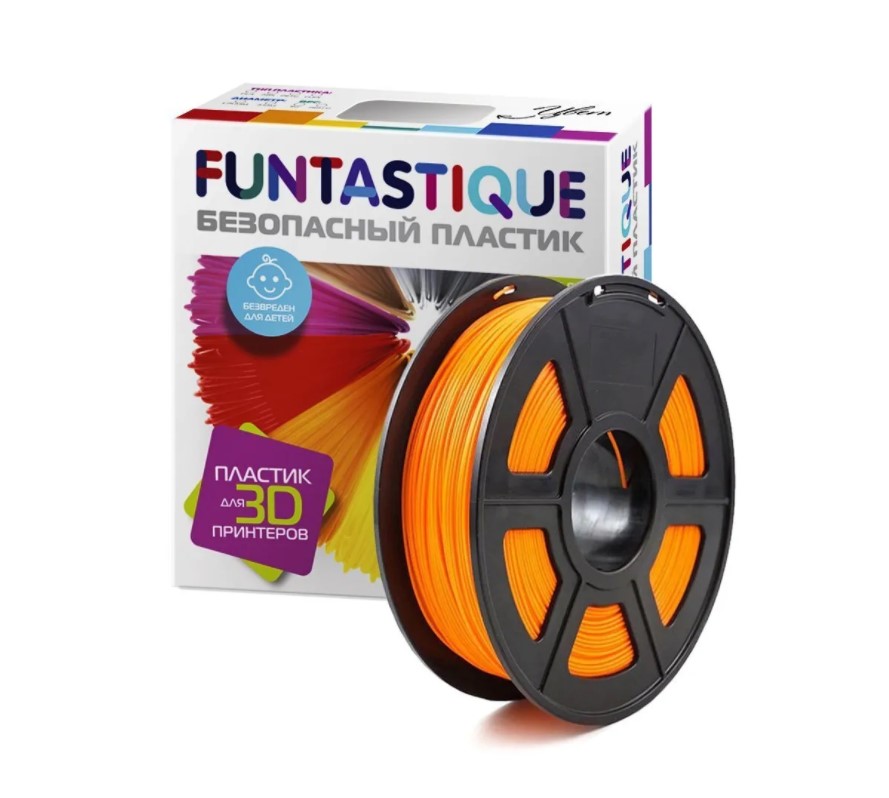 

Пластик в катушке Funtastique ABS,1.75 мм,1 кг, Orange