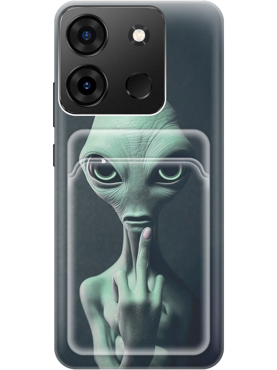 

Силиконовый чехол на Infinix Smart 7 Plus с рисунком "Инопланетянин", 20011993