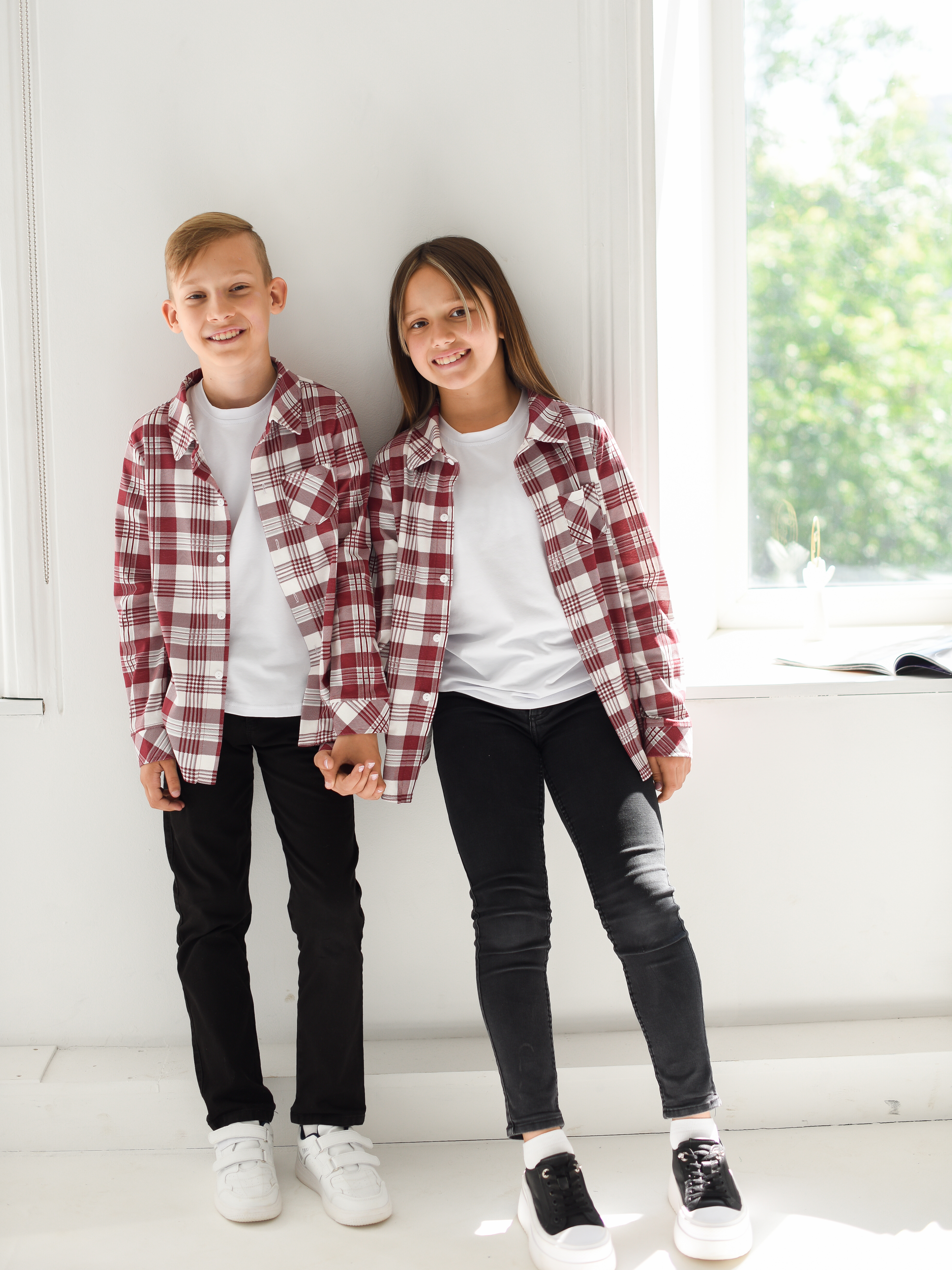 Рубашка детская LikeRostik 3117, бордовый, 116