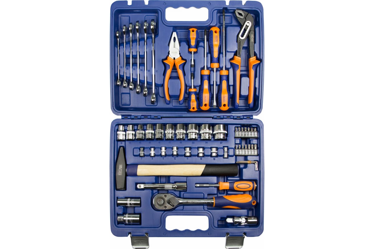 

Набор Инструмента 56 Пр. 1/2" 1/4" 6 Гр. Helfer Kraft арт. HF000013