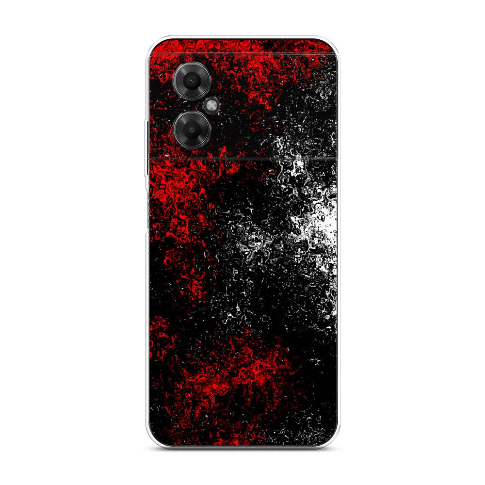 

Чехол на Xiaomi Poco M4 5G "Монотипия", Красный;черный;белый, 316550-3