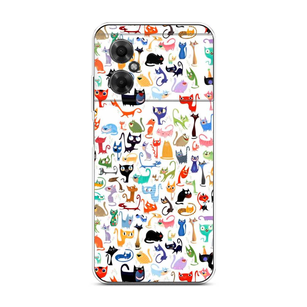 

Чехол на Xiaomi Poco M4 5G "Цветные коты", Разноцветный, 316550-1