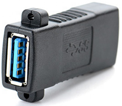 

Адаптер-переходник GSMIN RT-163 USB 2.0 (F) - USB 2.0 (F) (Черный)