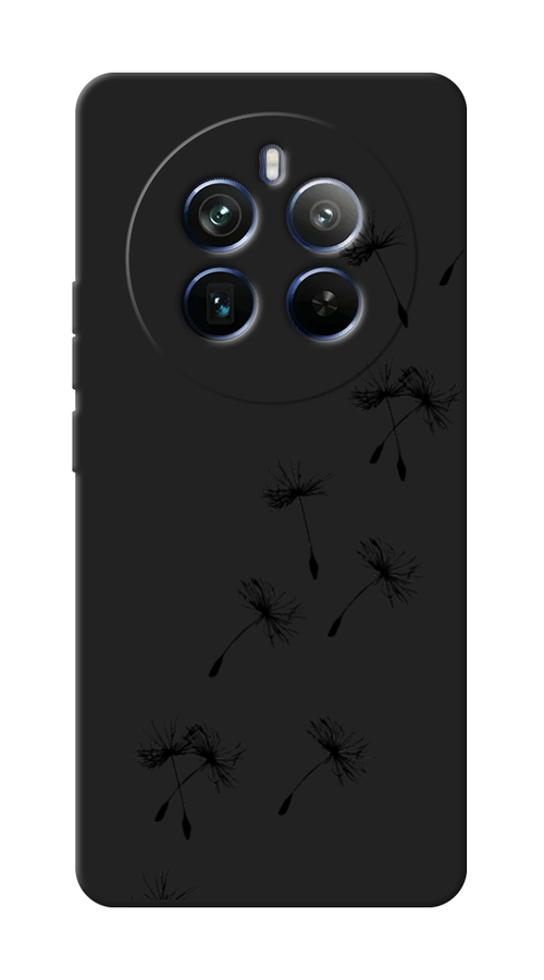 

Чехол Awog на Realme 12+ "Летящие одуванчики", Черный, 2516352-1