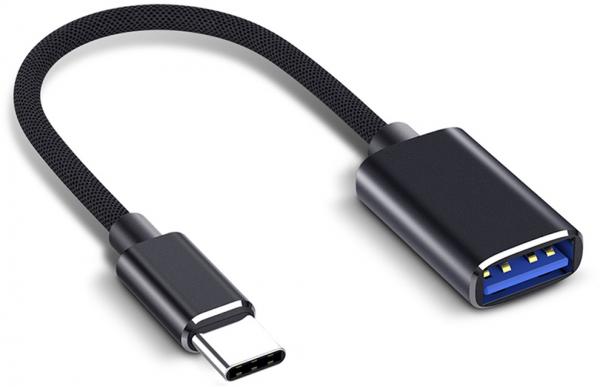 

Адаптер-переходник GSMIN RT-41 USB 2.0 OTG (F) - Type-C (M) (10 см) (Черный)