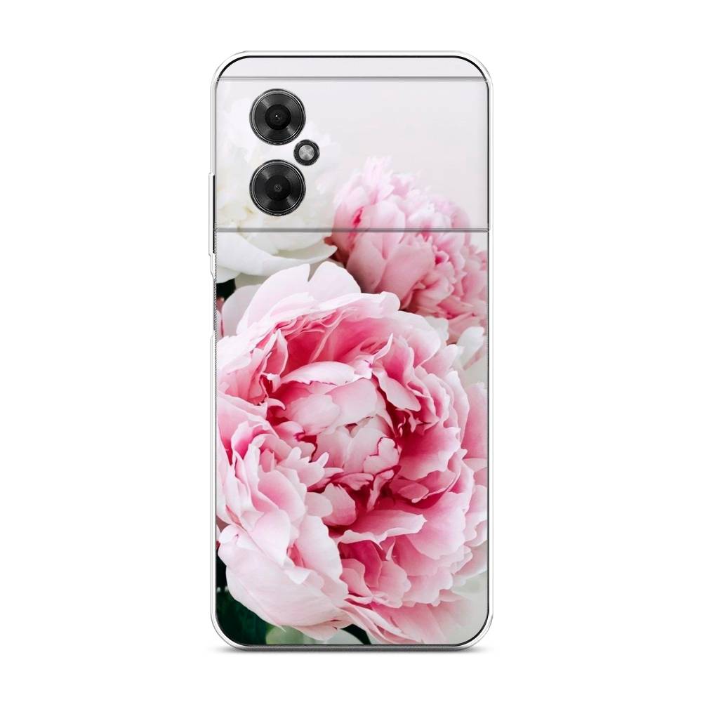 

Чехол на Xiaomi Poco M4 5G "Розовые и белые пионы", Розовый;белый, 316550-2