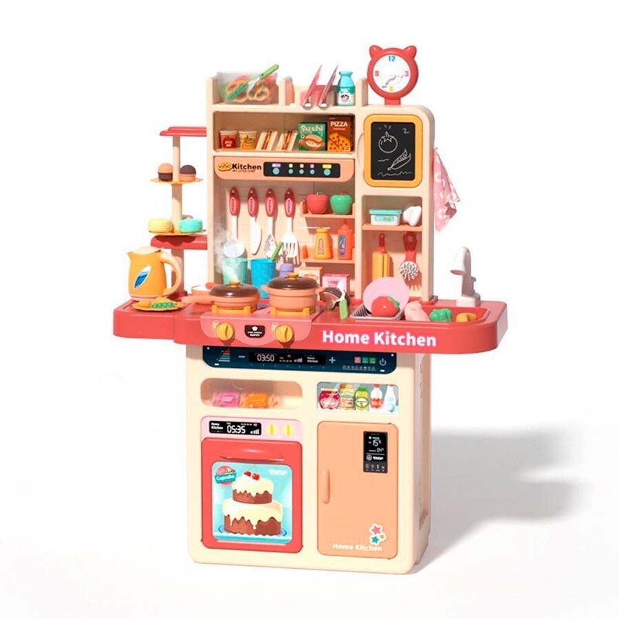 

Детская кухня Home Kitchen с водой и паром WD-P39 красная, WD-P39