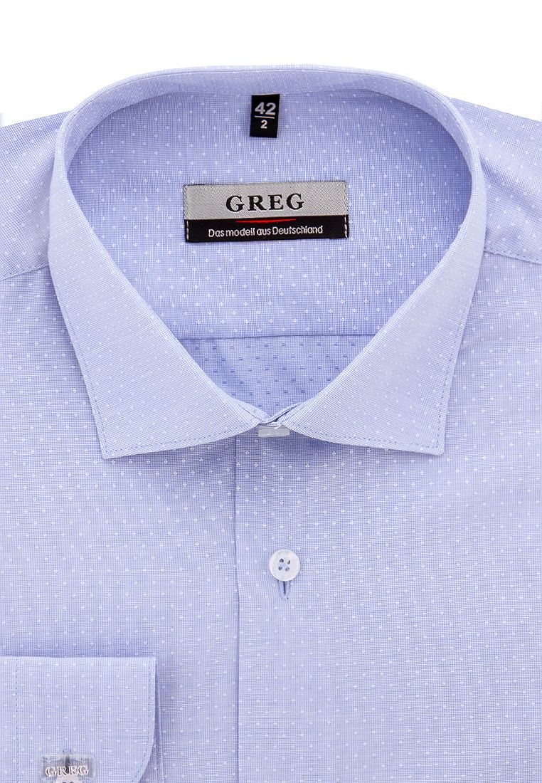 

Рубашка мужская Greg 01-00001677 голубая 38, Голубой, 01-00001677