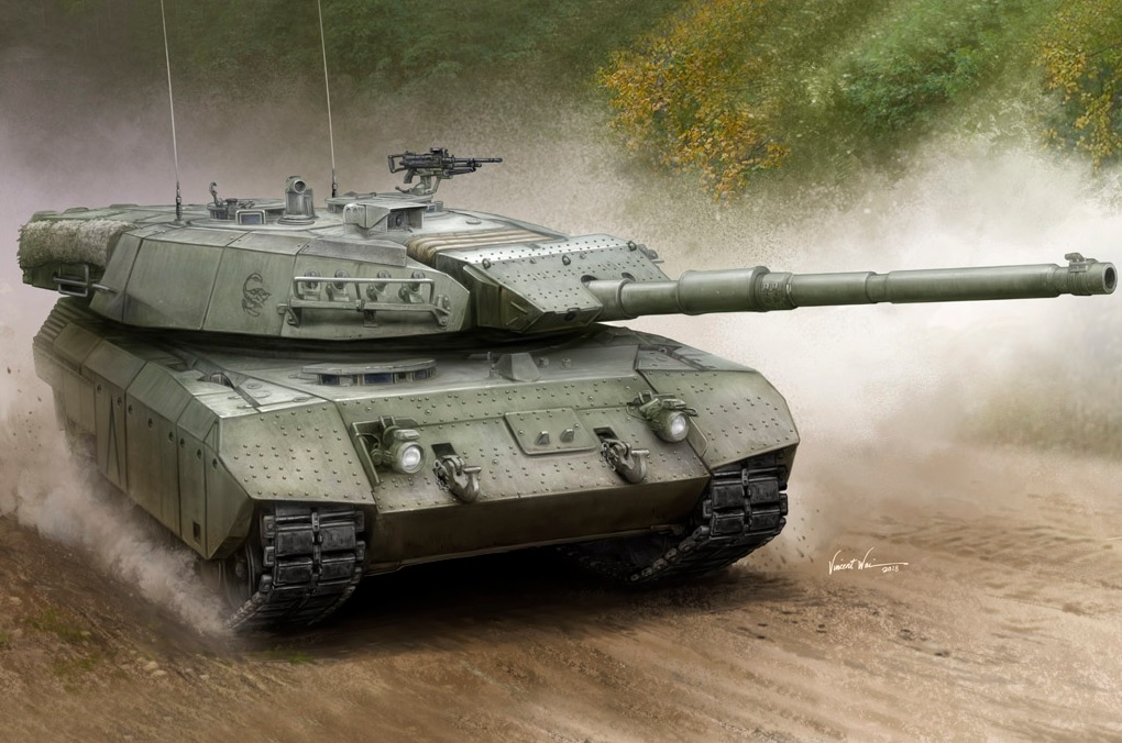 фото Сборная модель hobbyboss 1/35 канадский танк leopard c2 mexas 84504