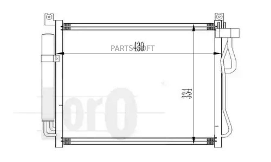 

Радиатор Кондиционера Kia Picanto Ba 04- 1.0 (С Осушителем) LORO арт. 024-016-0003