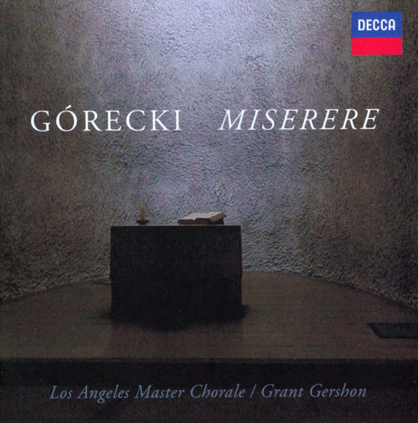 

Gorecki: Miserere - Los Angeles Master Chorale (1 CD)