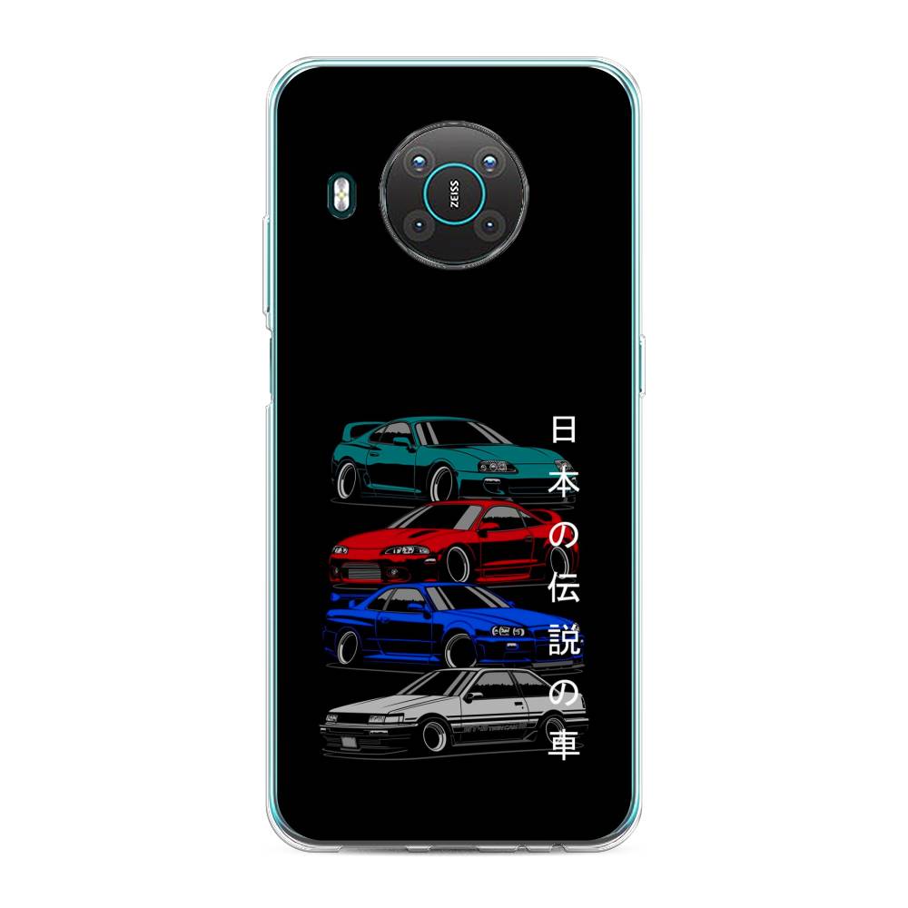 

Чехол Awog на Nokia X10 / Нокиа X10 "JDM Legend cars", Зеленый;красный;синий, 124750-5