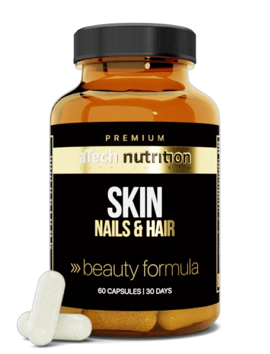 Комплекс витаминов и минералов aTechNutrition Premium Skin, nails  hair капсулы 60 шт