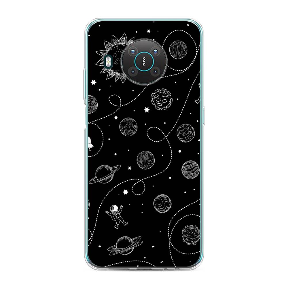 

Чехол Awog на Nokia X10 / Нокиа X10 "В невесомости", Бежевый, 124750-4