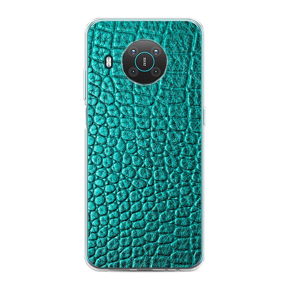 

Чехол Awog на Nokia X10 / Нокиа X10 "Бирюзовая змея", 124750-3