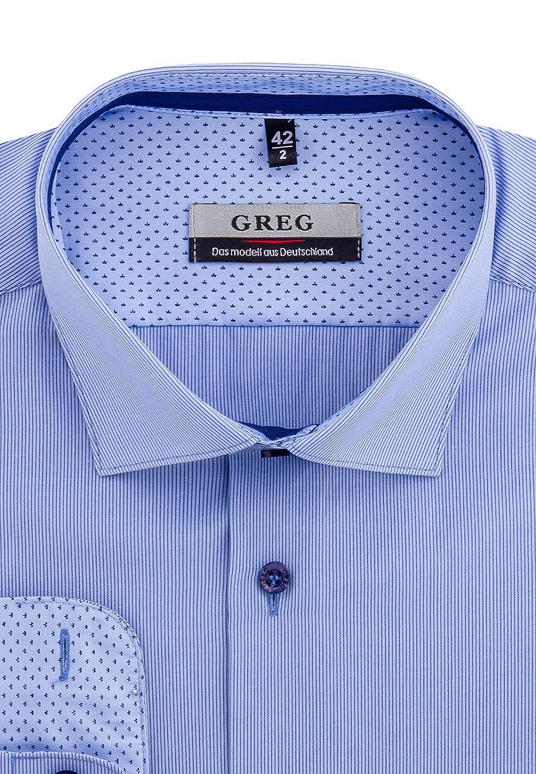 

Рубашка мужская Greg 01-00003673 голубая 40, Голубой, 01-00003673