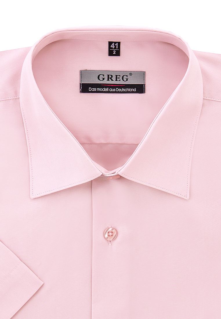 

Рубашка мужская Greg 01-00002063 розовая 38, Розовый, 01-00002063