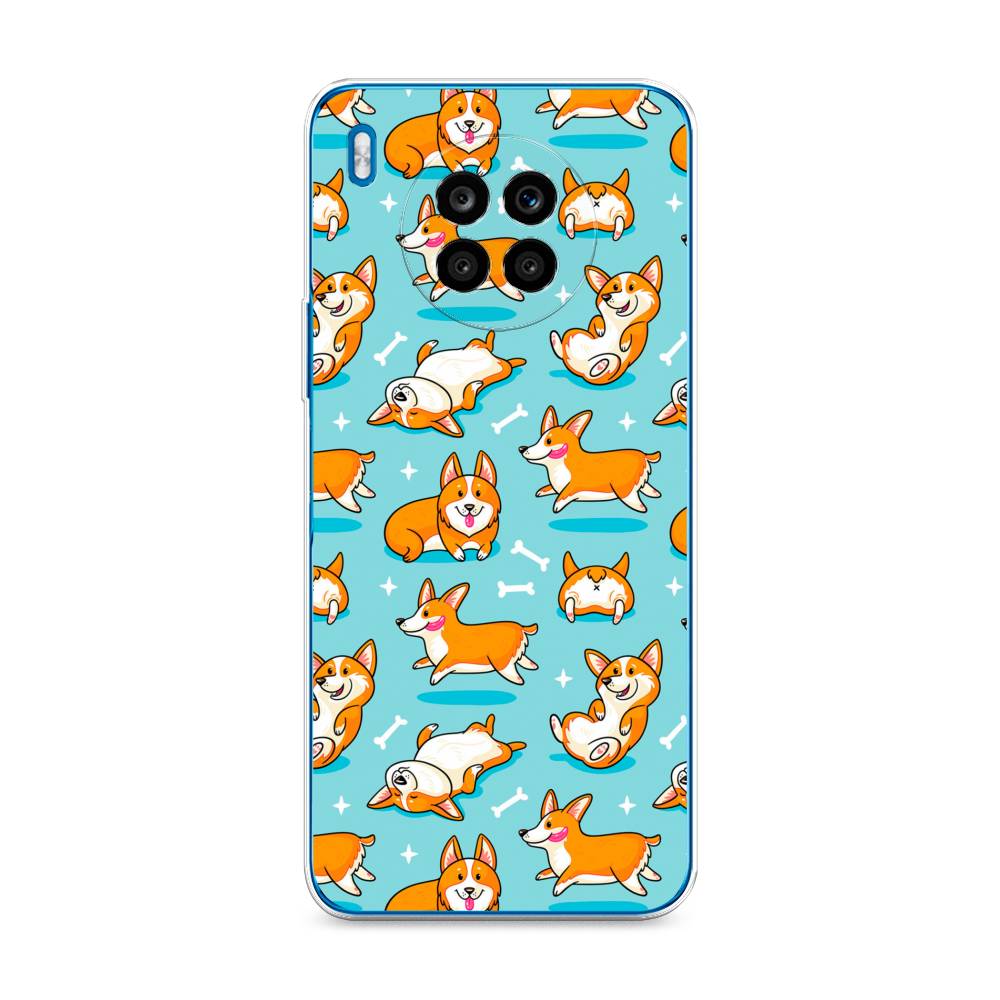

Чехол Awog на Honor 50 Lite "Веселые корги", Коричневый, 6106450-2