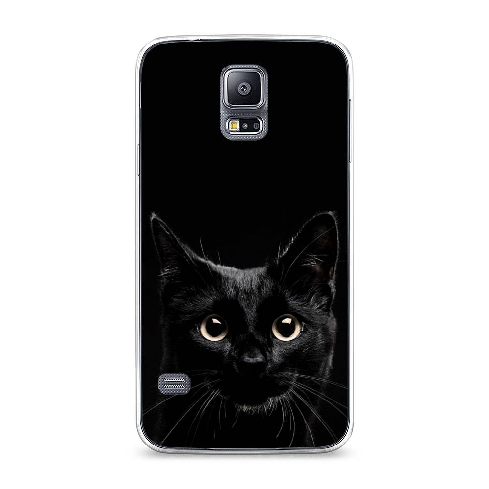 фото Чехол awog "добрый кот" для samsung galaxy s5