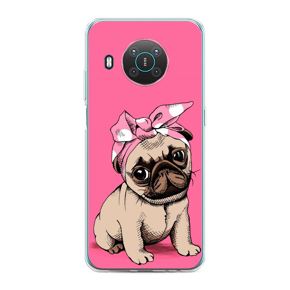 

Чехол Awog на Nokia X10 / Нокиа X10 "Dog Pin-Up", Розовый;бежевый, 124750-2