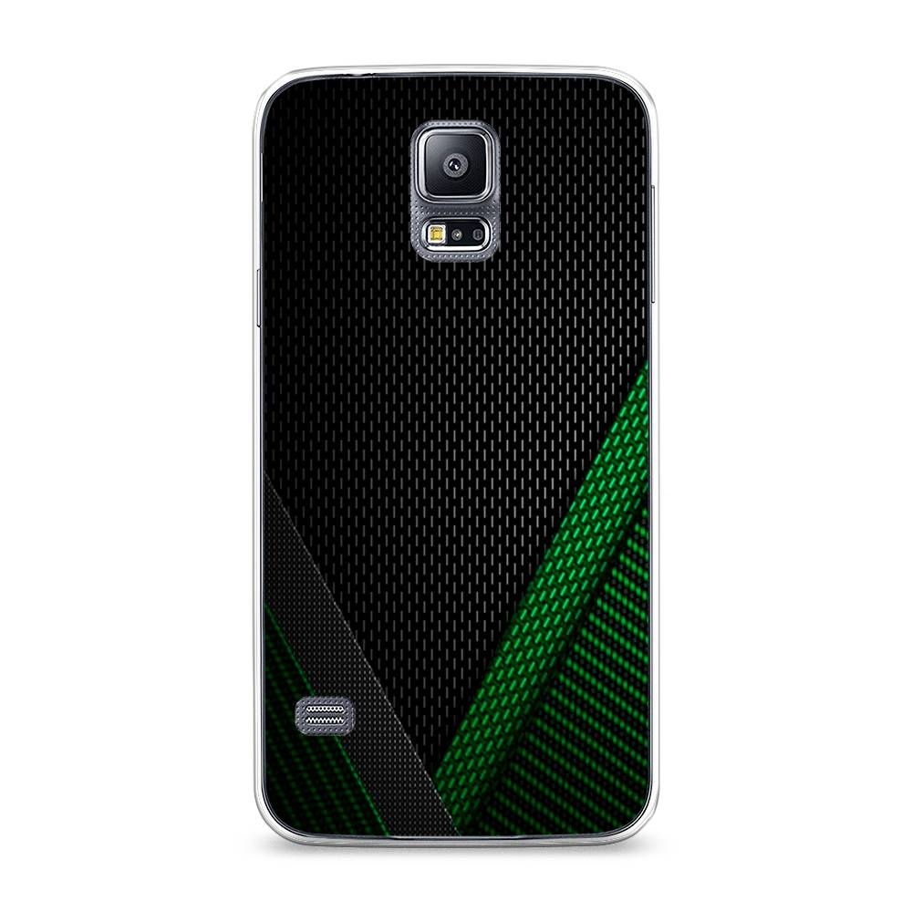 

Чехол Awog на Samsung Galaxy S5 "Зеленый карбон", Черный;зеленый, 24150-3
