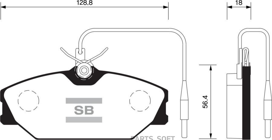 

Тормозные колодки Sangsin brake передние SP1483