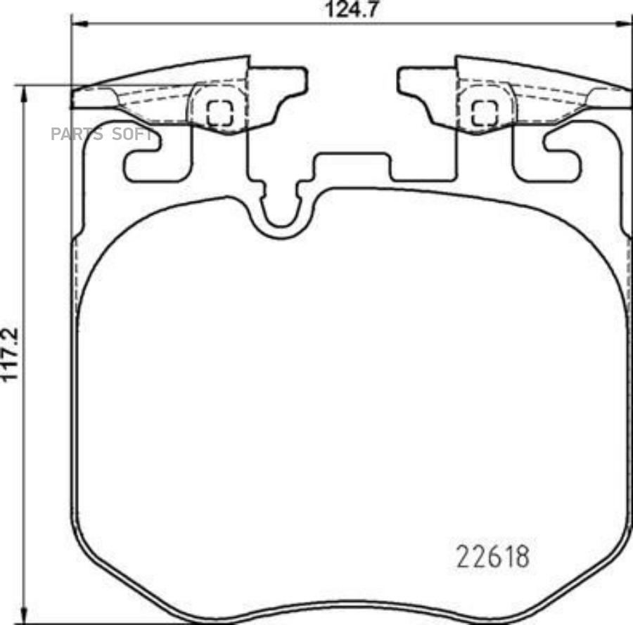 

Колодки тормозные дисковые BMW 5 G30 F90 16- BMW 6 Gran Turismo G32 17- B BREMBO P06106