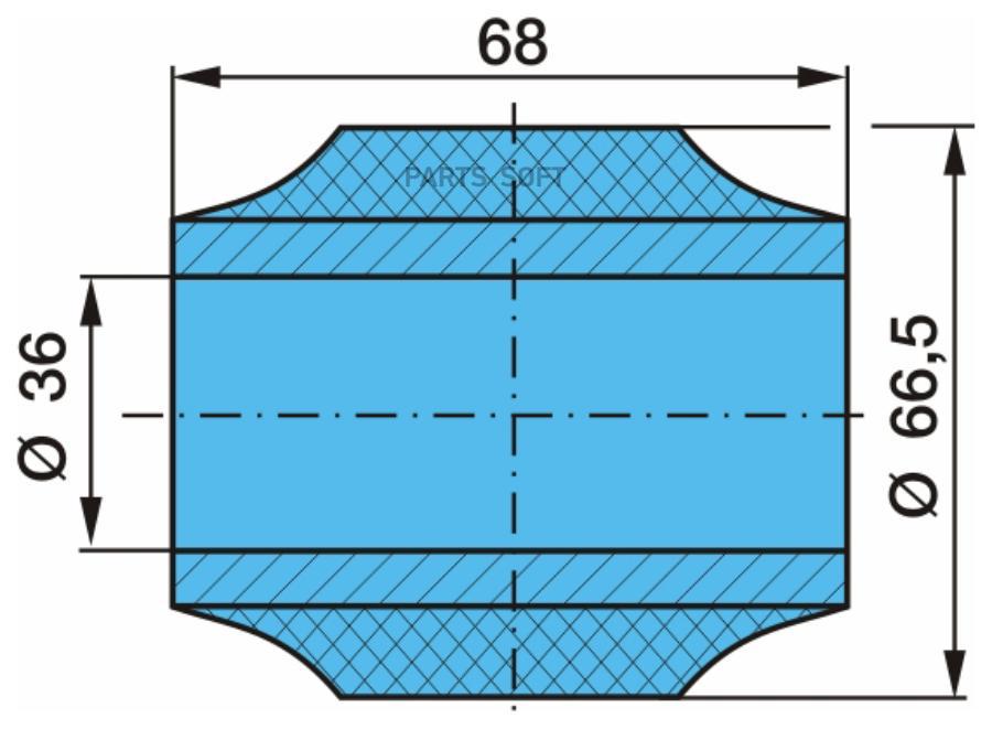 

BPW 05.113.93.03.0 сайлентблок рессоры 36x49/65.5x68 \BPW