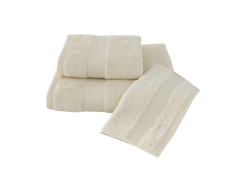 Полотенце для лица Soft cotton Deluxe, махра, 1010G10055285, 100х50 см, экрю, 1 шт