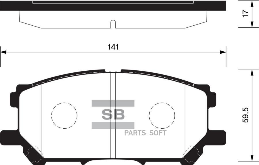 

Тормозные колодки Sangsin brake передние дисковые SP1456
