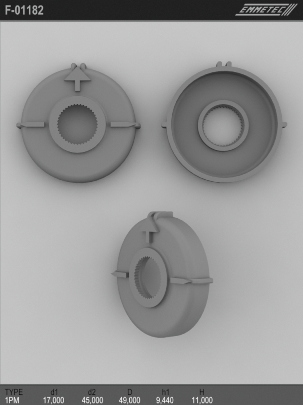 

Сальник рулевой рейки EMMETEC 27x38x8.5 (7V1) F-01182, F-01182, F01182