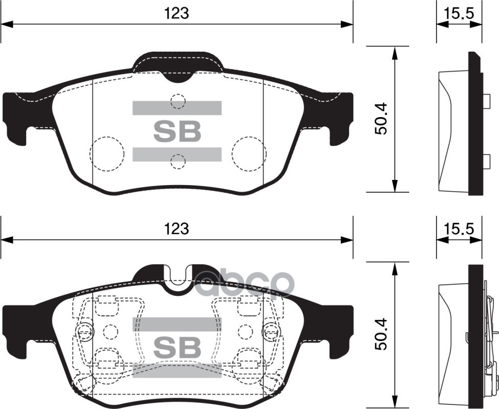 

Тормозные колодки Sangsin brake задние SP1396