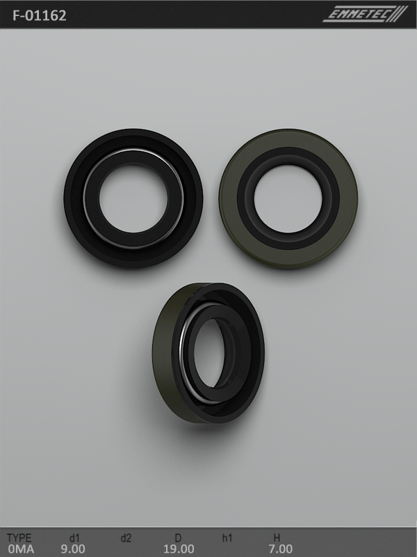 

Сальник рулевой рейки EMMETEC 9x19x7 (0MA) F-01162, F-01162, F01162