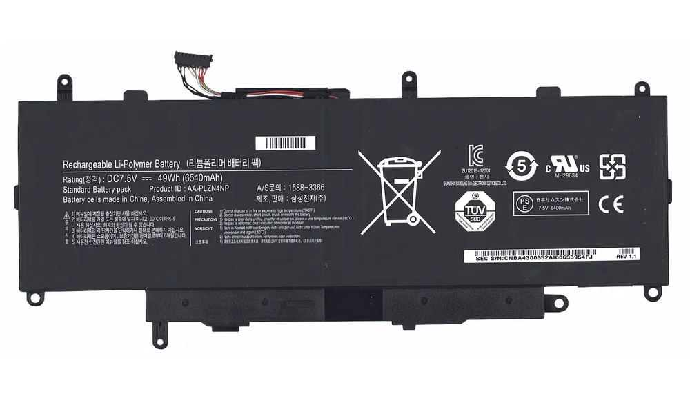 

Аккумулятор для ноутбука Sino Power AA-PLZN4NP 6540 мАч 7,5В, AA-PLZN4NP